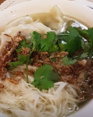 Mean Green Dumpling Soup